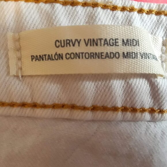 Curvy Vintage Midi Cut Off Shorts Size 16 - Picture 10 of 14
